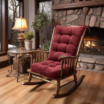 Lokex Rocking Chair Cushion Only, Tufted Non-Slip Comfortable Rocking Chair by LOKEX