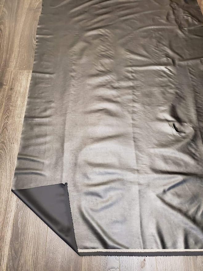 NAT Leathers™ | Black Stretch Super Soft Faux Vegan Leather PU | by The Yard - Image 4