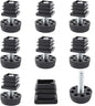 8Pcs Adjustable Leveling Feet, Square Insert Kit, Furniture Glide Leveler by Unknown