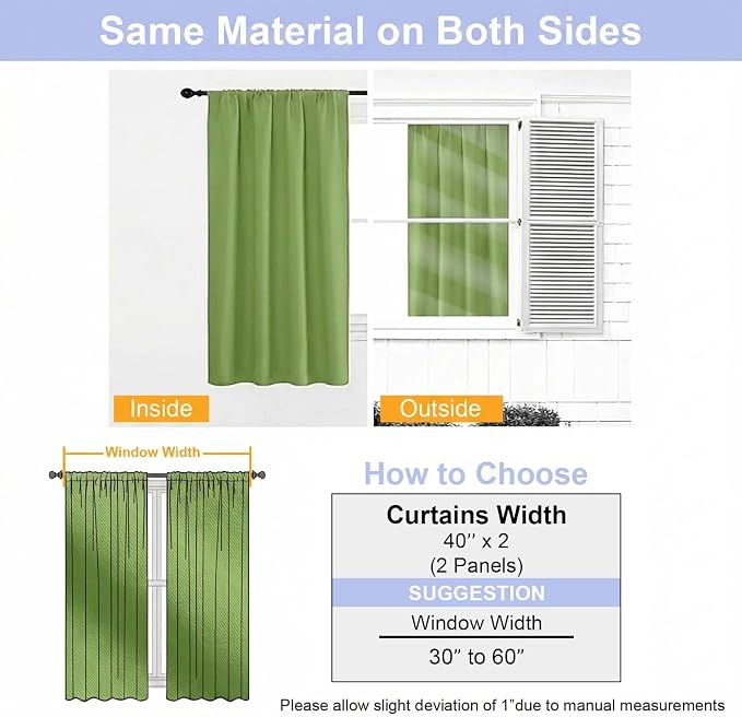 Simplebrand Ava Lime Blackout Curtains - Image 9