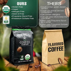 The Bean Organic Coffee Company Vanilla Nut, Medium Roast, Ground Coffee, 16-Ounce Bags (Pack of 2),Café molido tostado organico