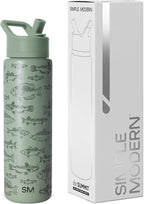 Simple Modern Father's Day Summit Water Bottle with Straw Lid | Vacuum Insulated Stainless Steel Metal Thermos | Reusable Leak Proof BPA-Free Flask for Sports Gym | 30oz, Fish On