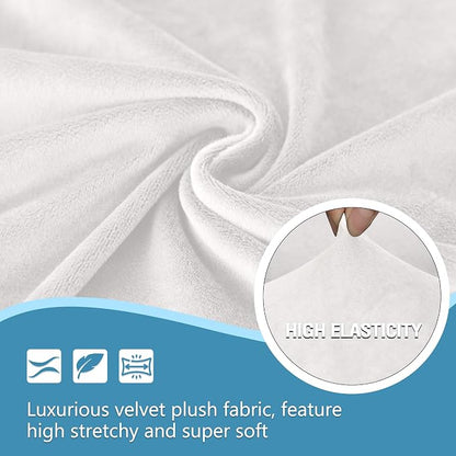 HDCAXKJ Corner Sectional Couch Covers Velvet Stretch L Shape Sofa Cover Soft - Image 3