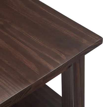 SIMPLIHOME Warm Shaker Solid Wood Transitional-Style 48-inch Wide Coffee Table - Image 8