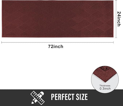 Durable Front Door Mat, Absorbent Muddy Dirt Resist Welcome Door Mats Outdoor - Image 2