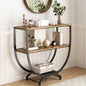 GILLAS 3 Tier Console Tables, Sofa Table Behind Couch, Industrial Entryway by GILLAS