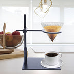 Xuthusman Coffee Dripper Holder Silicone Base Glass Funnel Stand Portable Coffee Dripper Rack Hight Adjustable for Home Kitchen