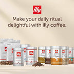 Illy Whole Bean Coffee, India Dark Roast - Notes of Black Pepper and Extra-Dark Chocolate - 100% Arabica - Whole Beans - Pressurized Packaging Sealed for Freshness - 8.8oz can (Pack of 6)