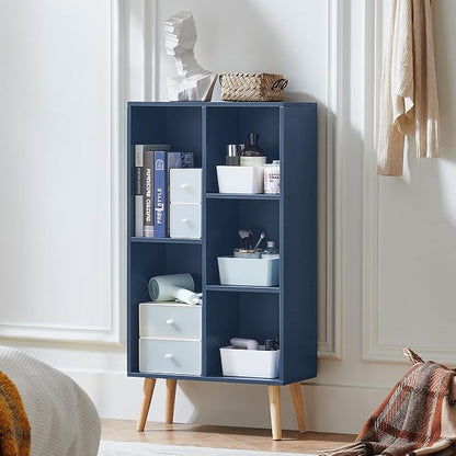 LEYAOYAO 5 Cube Bookshelf 3-Tier Bookcase - Image 8