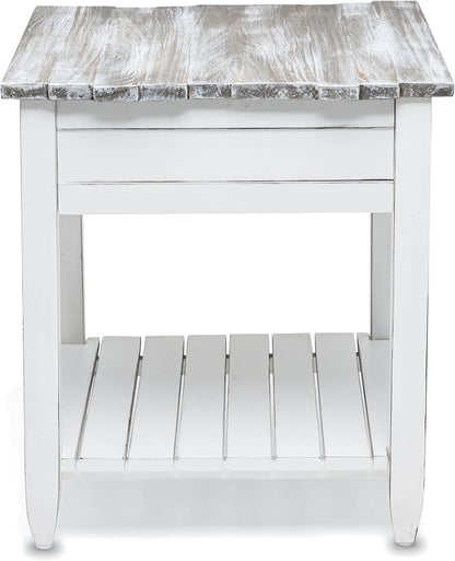 Sea Wind Florida Picket Fence Wood End Table - Image 5