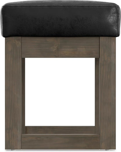 SIMPLIHOME Milltown Small Ottoman Bench - Image 11
