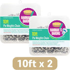 Durable Baking Supplies: 2 Pack Stainless Steel Chain Pie Weights, Reusable and Easy to Clean, Odorless, Safe Pie Weights for Pie Crusts, Oven Safe Baking Beads (10 feet)