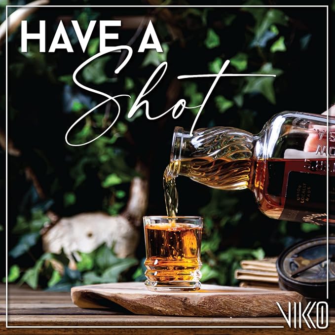 Vikko Shot Glasses, 2.75 Ounce Shot Glass Set of 12 Small Liquor and Spirit Glasses, Durable Tequila Shot Glasses For Alcohol and Espresso Shots