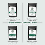 Elephantal Wellness Premium Sleep Herbal Tea | Deep Rest & Relaxation Support with Valerian Root, Passionflower, Chamomile, Lemon Balm Tea & Skullcap | Handmade, Caffeine-Free, Non-GMO Loose Leaf Blend, 2oz, 20 Servings