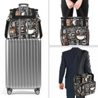 coffee cup coffee beans gray Coffee Maker Carring Bag Travel Carrying Storage Tote Bag Compatible Portable Single Serve Coffees Brewer Case with Pockets for K-cup Pods