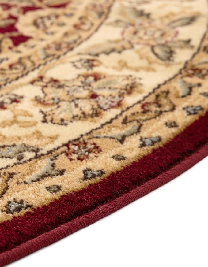 Rugs.com Aditi Collection Rug – 4x6 Oval Red Medium-Pile Rug Perfect - Image 7