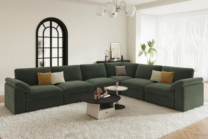 EASE MOOSE Oversized Sectional Modular Sofa, Large L Shape Sectional Couch Wide by EASEMOOSE