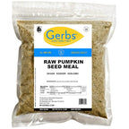Gerbs Ground Pumpkin Seed Meal, 2 LBS - Top 14 Food Allergy Free & NON GMO - Vegan & Keto Safe – Cold Milled Full Oil Seed Protein Powder