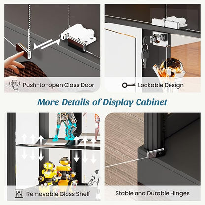 Dystler 71'' Glass Display Cabinet - Image 6