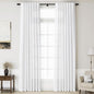 Linen White Curtains 132 inches Long by Nanspring