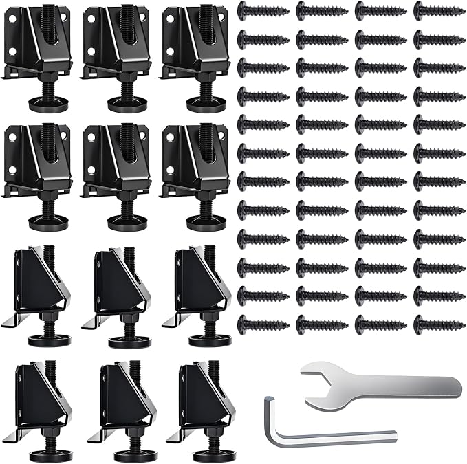 Heavy Duty Leveling Feet, 12 Pack Adjustable Furniture Levelers by Celuisiva