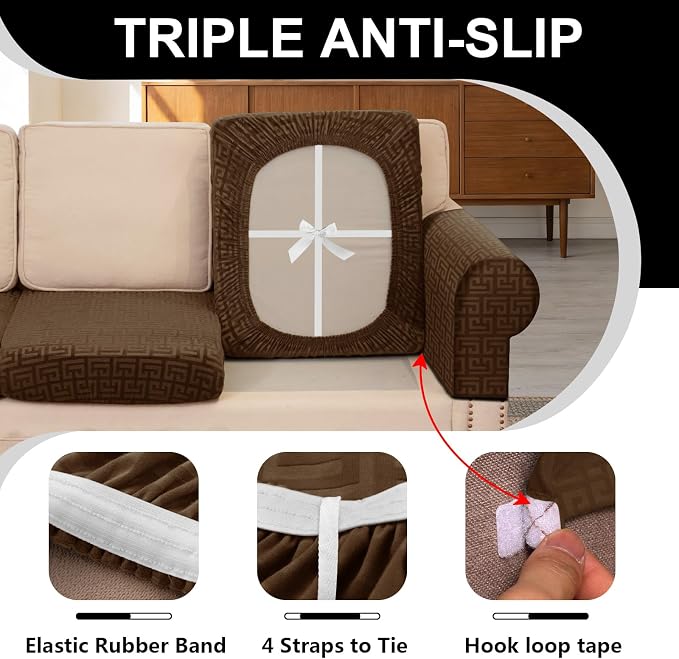 UNBBRRL Stretch Couch Backrest Cushion Cover - Image 3
