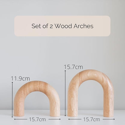 PEAKOLY Wood Arch Decorative Objects - Image 3