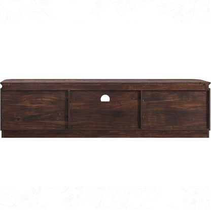 70" Fluted TV Stand for TVs Up to 80", Mid Century Modern Entertainment Center - Image 9