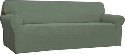 Easy-Going Stretch 4 Seater Oversized Sofa Couch Cover Greyish Green | 1-Piece by Easy-Going
