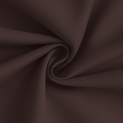 Yakamok Brown 100% Blackout Curtain Panels 63 inches, 2 Panels | Blackout - Image 3