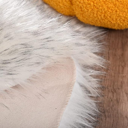 ORINOVA Grey and White Plush Shag Washable Rugs - Image 4
