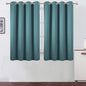 Blackout Curtains 52 x 45 inch/Sea Teal Curtains Set of 2 Panels/Thermal by Lemomo