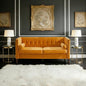 Dreamsir 58'' W Velvet Sofa, Mid-Century Modern Love Seats Sofa Furniture by Dreamsir