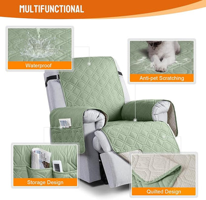 VANSOFY 100% Waterproof Recliner Chair Covers, Recliner Cover Non-Slip Dog - Image 7