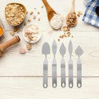 PRETYZOOM Cake Cream Spatula, 5 Shapes Stainless Steel Frosting Baking Tool, Icing Oil Painting Spatula, Cake Decorating Tool