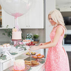 Cupcake Stand,2 Set of 3-Tier Dessert Plates Mini Cakes Fruit Candy Display Tower Cookie Tray Rack Candy Buffet Holder Plastic Cake Stand for Wedding Home Holiday Birthday Christmas Party Decor (Pink)