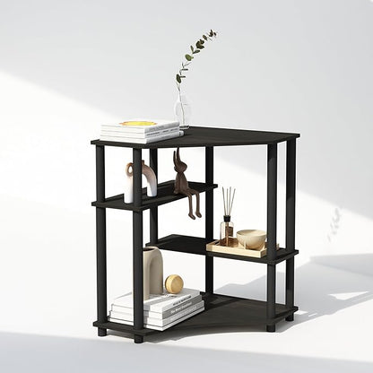 Furinno Turn-N-Tube Storage Shelves, 4-Tier Corner Shelf, Toolless Assembly - Image 5