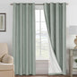 H.VERSAILTEX Linen Curtains 100% Blackout Curtains by HVERSAILTEX