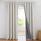 NICETOWN Linen Full Blackout Curtains 52 x 80 inch Panels, Full Bedroom Light by NICETOWN