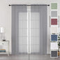 Chyhomenyc Extra Long Sheer Curtain Panels 96 Inches, Voile Top Dual Rod by Chyhomenyc