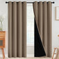 SimpleHome Khaki 100% Blackout Curtains Room Darkening Living Room 84 Inch | by SimpleHome