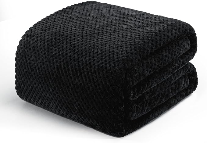 Exclusivo Mezcla Soft Waffle Fleece Bed Blanket Twin Size, Cozy Fluffy Design by ExclusivoMezcla