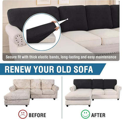 H.VERSAILTEX Backrest Cushion Covers Sectional Couch Back Cushion Covers - Image 5