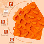 3Pack Fall Chocolate Mold.Maple Leaf Silicone Candy Mold Thanksgiving Ice Cube Molds Autumn Theme Thanksging Baking Molds for Jello Soap Candle Cake Cupcake Decoraion