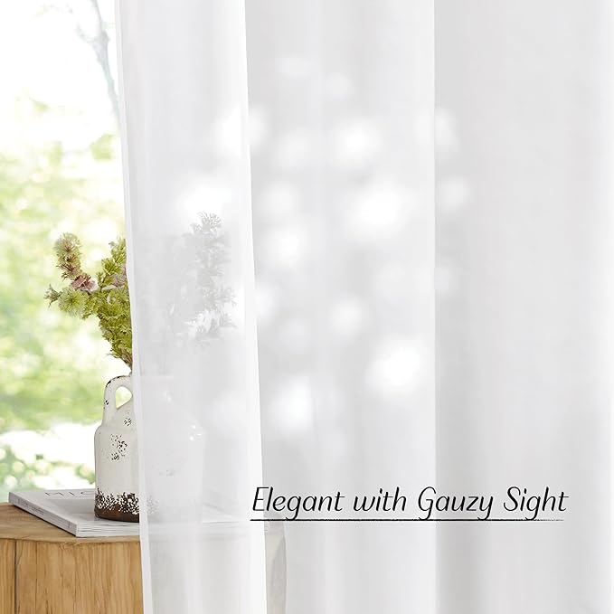 NICETOWN Sheer Curtain Panels Grommet - Image 5