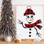 Christmas Stencils for Painting 12x8” Large Christmas Stencil Cardinal Believe Snowman Xmas Holiday Drawing Templates for Wood Shirts Door Mat Porch Hanger Decor(XMS Stencil 14-9p/12x8in)