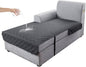Genina L Shape Couch Cover, Sectional Couch Chaise Covers, Waterproof Washable by Genina