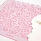 Cake Decorating Stencil for Tall Buttercream Cake, Royal Icing, Ganache, Paint, Airbrush (Lorna)