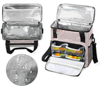 Abstract Rose Gold Marble Coffee Maker Carring Bag Travel Storage Tote Bag Compatible with Keurig K-Mini or K-Mini Plus Portable Single Serve Coffee Brewer Case with Pockets for K-cup Pods