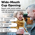 8 oz Coffee Cups - 200 Pack【No Lids】 Insulated Corrugated Disposable Paper Cups To Go, Double Wall Paper Hot Cups Bulk for Hot Beverage or Cold Drinks